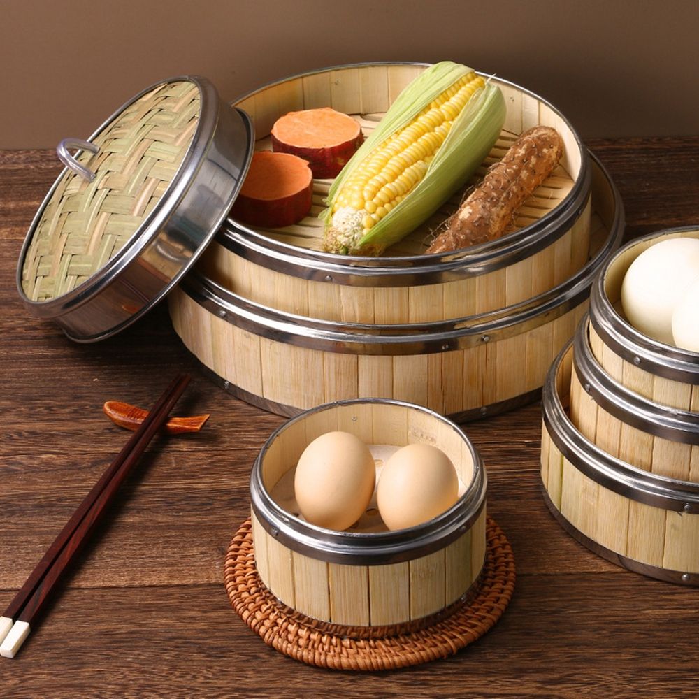 Dim Sum Bao Buns Bamboo Lid St - đánh giá và giá Bao Steamer Bamboo