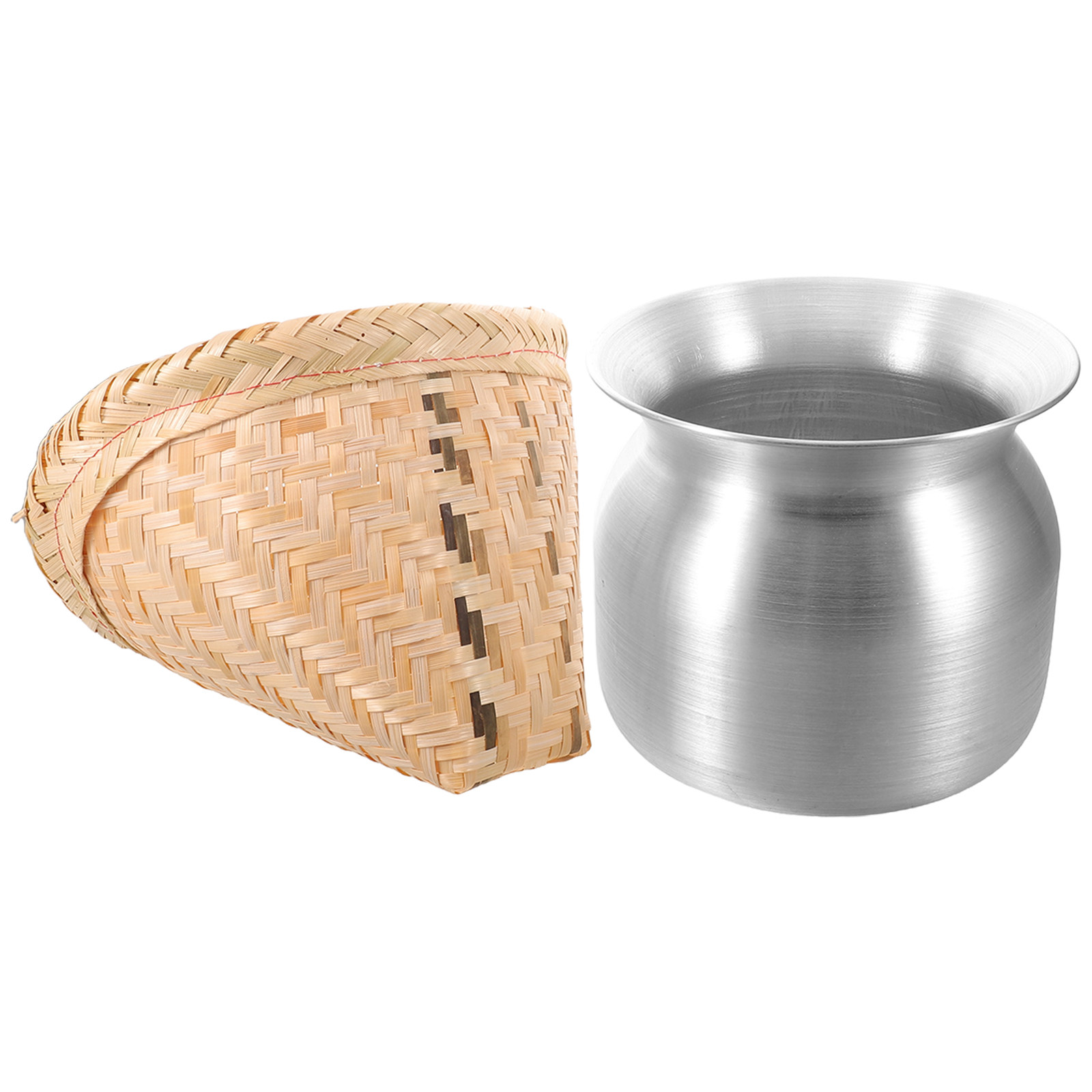 1Set Sticky Rice Steamer Pot B - đánh giá và giá Bao Steamer Bamboo